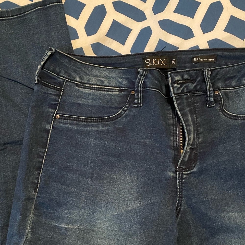 Suede brand leggings sz30 - Picture 4 of 6